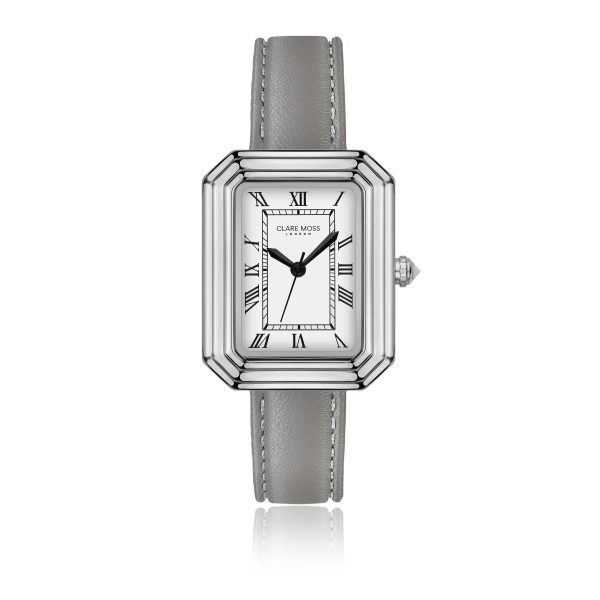 Graceful  Grey Padded and stitched smooth