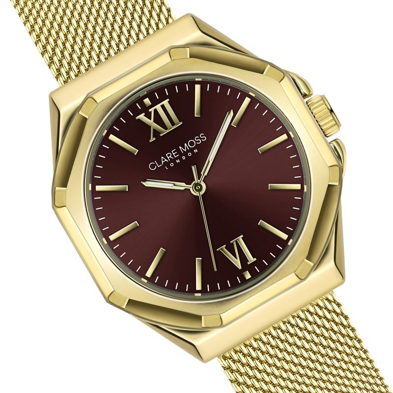 Burgundy  Gold Mesh - Image 3
