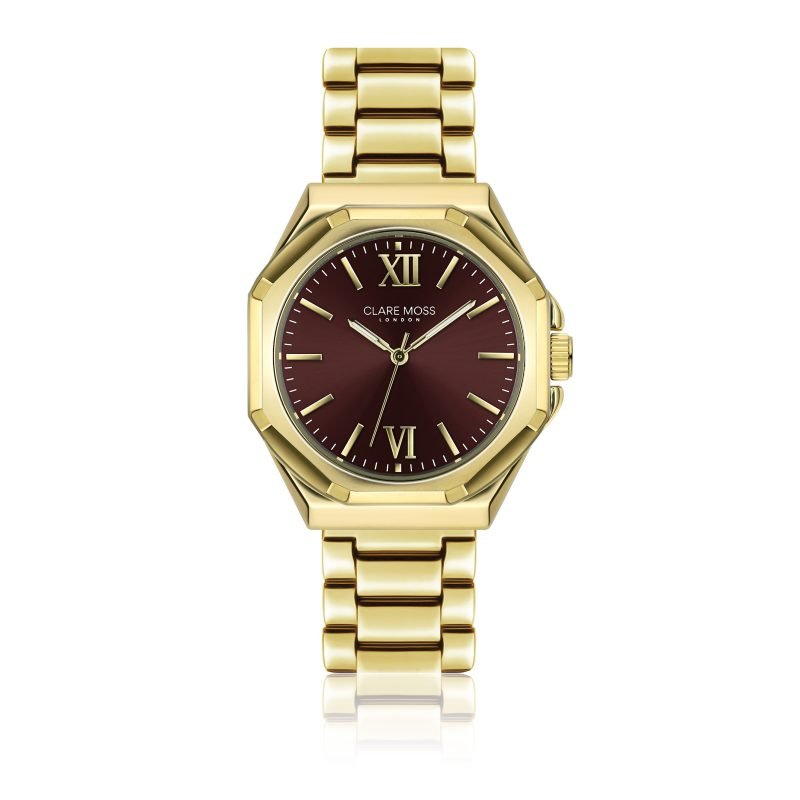 Burgundy  Gold Link