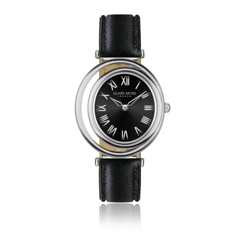 Clare Petite  Black  Padded and stitched smooth